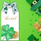 ST Patricks Day Shamrock Ribbon Clover Satin Wired Edge Ribbon (2-1/2" x 5.5 Yards)